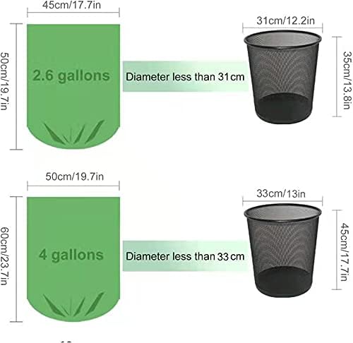 20L Drawstring Bin Bags – Strong Small Waste Liners, Unscented, 40 Pack (45×50cm)