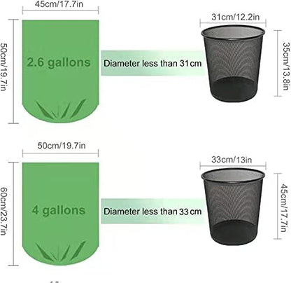 20L Drawstring Bin Bags – Strong Small Waste Liners, Unscented, 40 Pack (45×50cm)