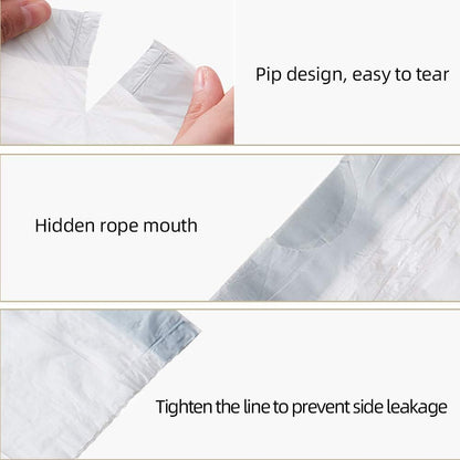 20L Drawstring Bin Bags – Strong Degradable Wastebasket Liners, Unscented, 60 Pack (45×50cm)