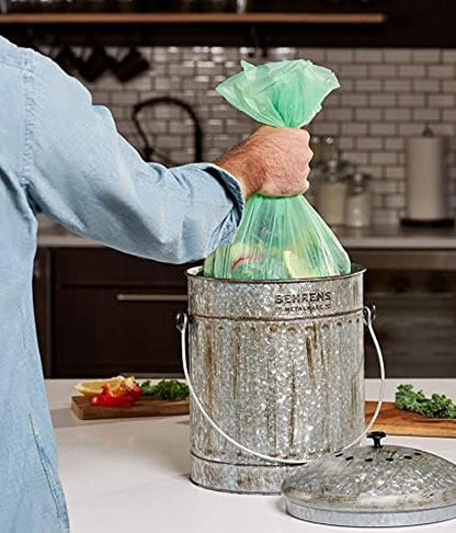 30L Drawstring Bin Bags – Strong Tie-Handle Kitchen Waste Liners, Unscented, 40 Pack (60×65cm)