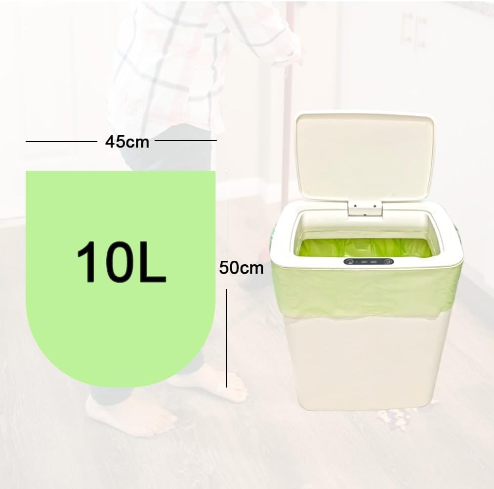 10L Compostable Bin Bags – Biodegradable Food Waste Caddy Liners, 100 Pack (50cm)