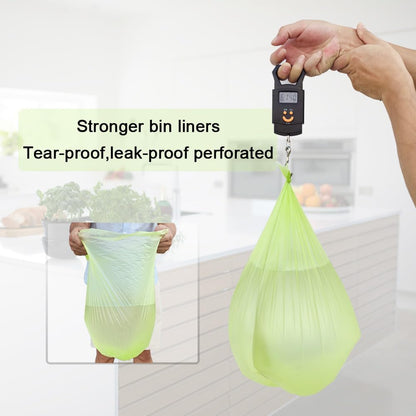 10L Compostable Bin Bags – Biodegradable Food Waste Caddy Liners, 100 Pack (50cm)