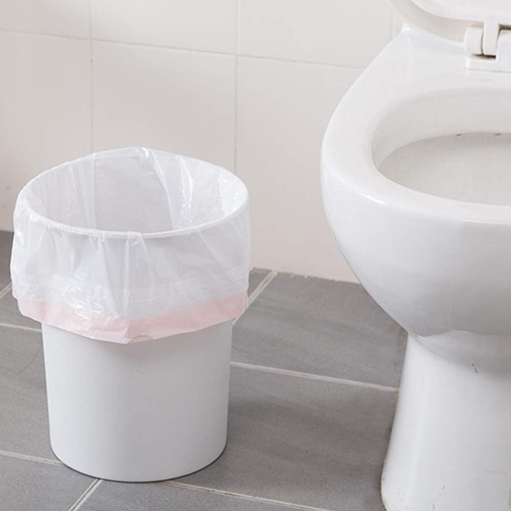 20L Drawstring Bin Bags – Strong Degradable Wastebasket Liners, Unscented, 60 Pack (45×50cm)