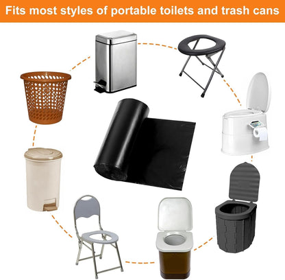 30L Biodegradable Bin Bags – Strong Eco Garbage Liners, 60 Pack (60×30cm)