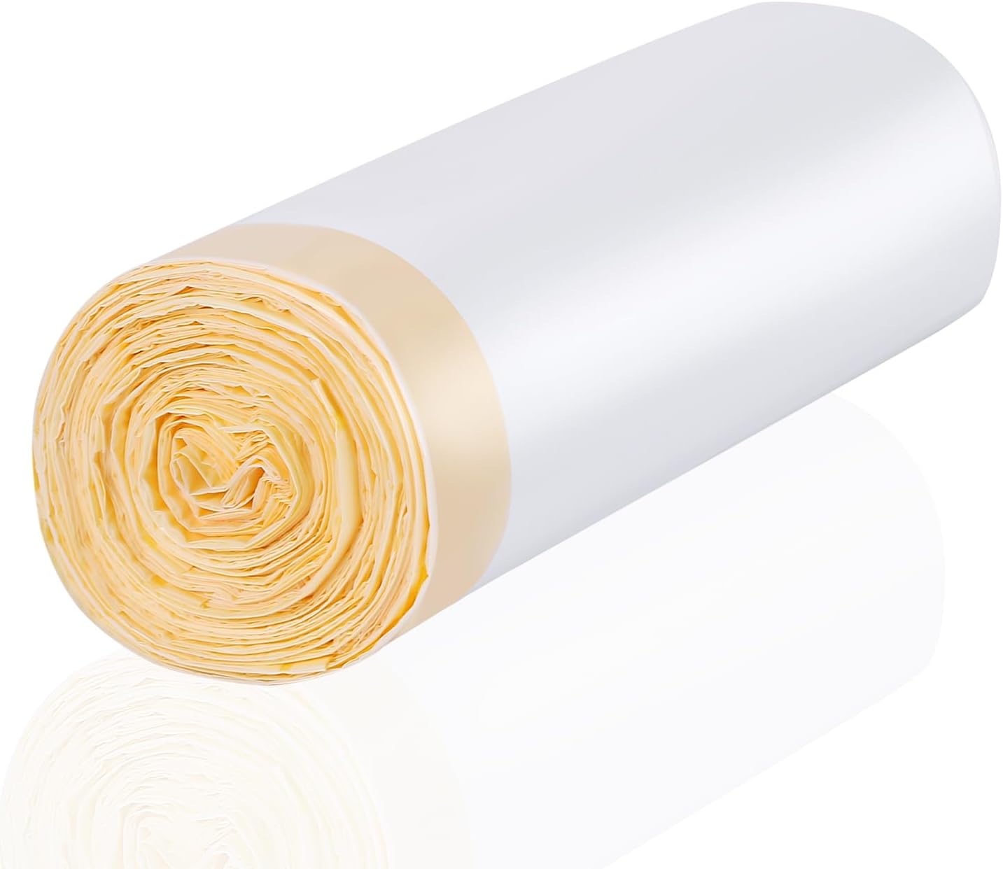 30L White Tie-Handle Bin Bags – Strong HDPE, Unscented, 20 Pack