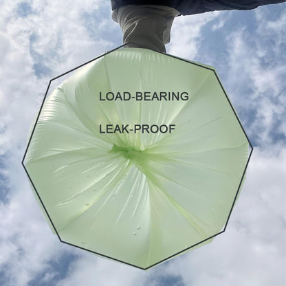 10L Compostable Bin Bags – Biodegradable Food Waste Caddy Liners, Green, 100 Pack (45×50cm)