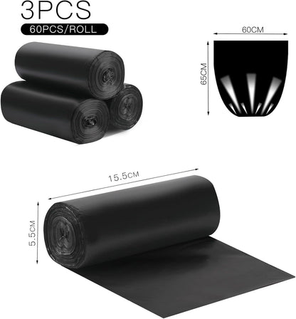 30L Biodegradable Bin Bags – Strong Eco Garbage Liners, 60 Pack (60×30cm)