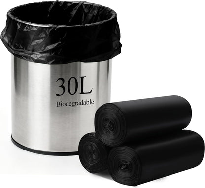 30L Biodegradable Bin Bags – Strong Eco Garbage Liners, 60 Pack (60×30cm)