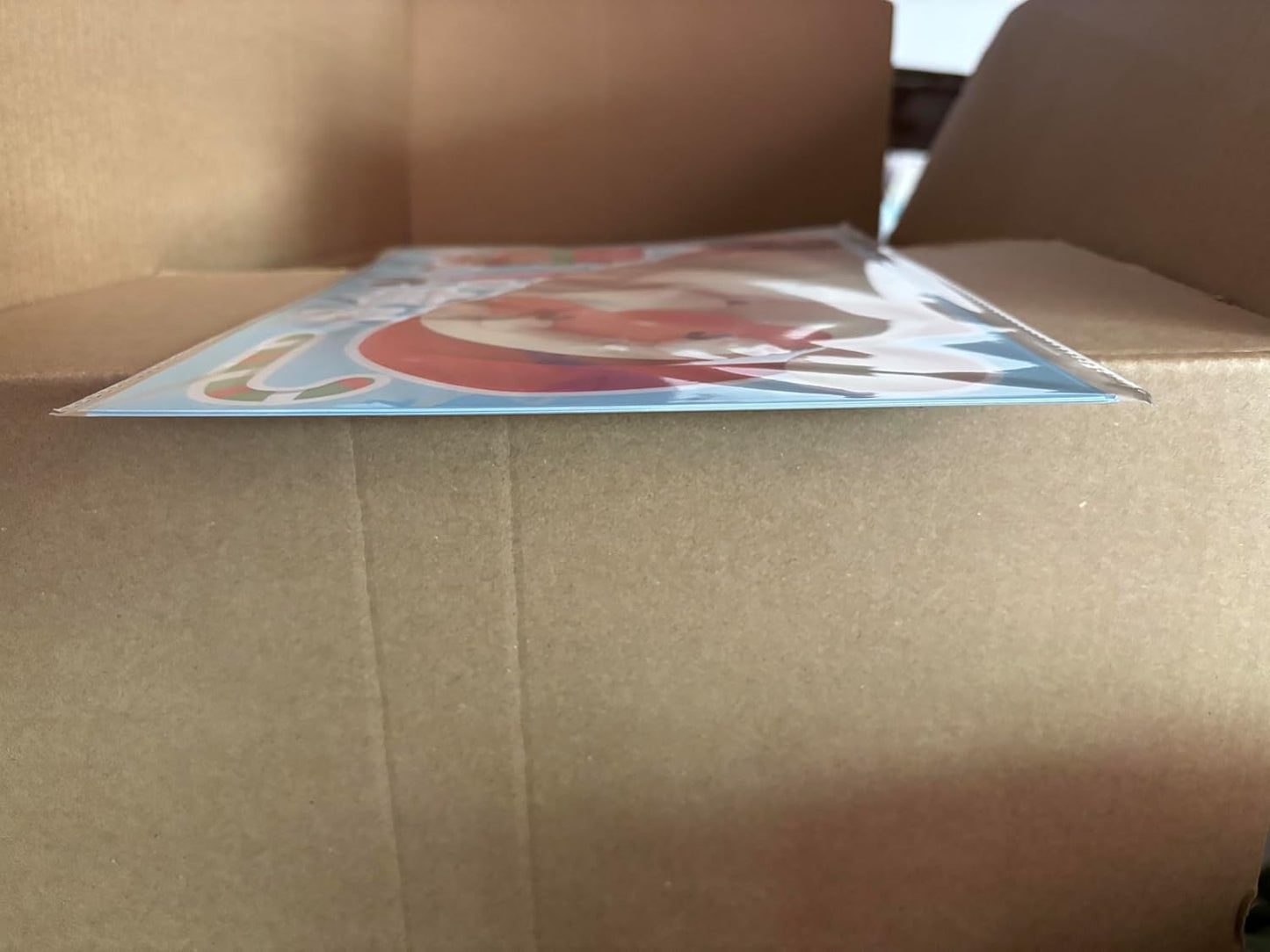 82PCS Christmas Window Stickers – 5 Sheets Reusable Double-Sided Static Clings with Santa, Reindeer & Snowflakes for Glass, Home & Holiday Decorations