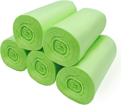 6L Biodegradable Bin Bags – Compostable Food Waste Caddy Liners, 120 Pack (35×40cm)