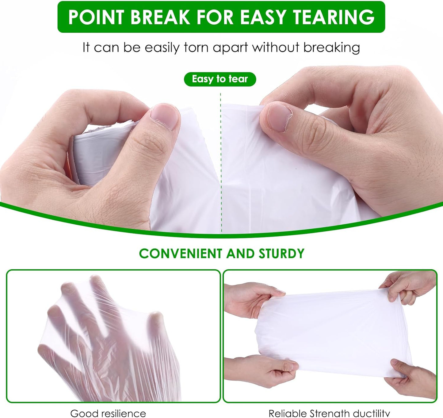 3–6L Compostable Bin Bags – Biodegradable Food Waste Caddy Liners, 120 Pack (35×40cm)