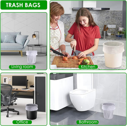 3–6L Compostable Bin Bags – Biodegradable Food Waste Caddy Liners, 120 Pack (35×40cm)