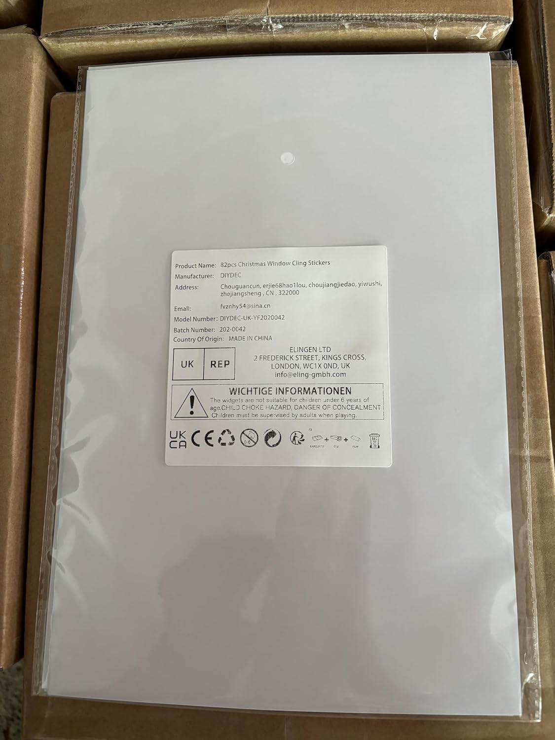 82PCS Christmas Window Stickers – 5 Sheets Reusable Double-Sided Static Clings with Santa, Reindeer & Snowflakes for Glass, Home & Holiday Decorations