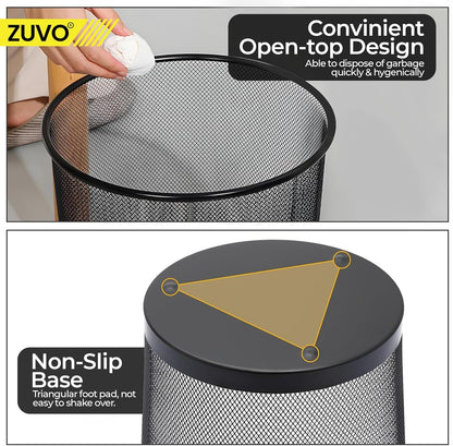 10L Pedal Bin Bags – Strong Small Kitchen Waste Liners, Unscented, 40 Pack (40×45cm)