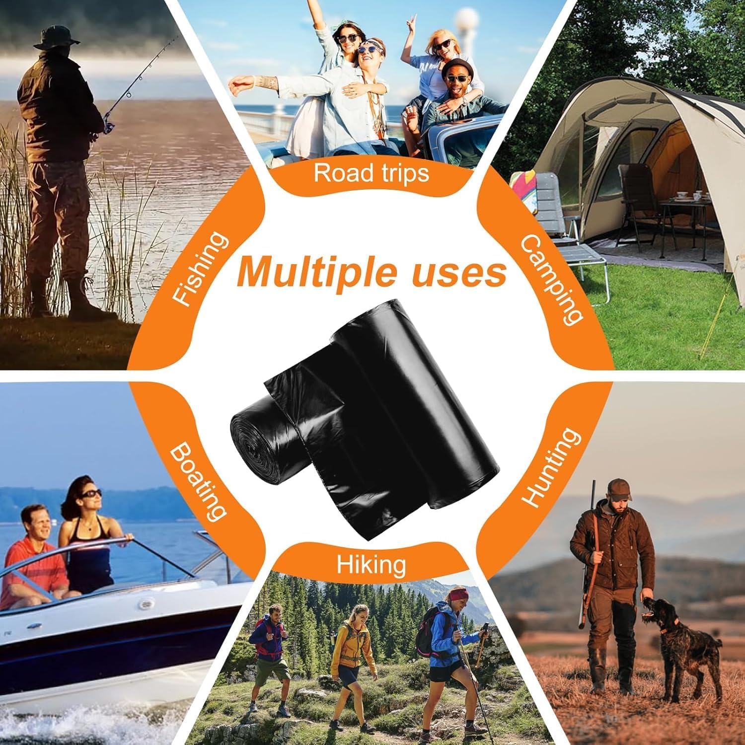 30L Biodegradable Bin Bags – Strong Eco Garbage Liners, 60 Pack (60×30cm)