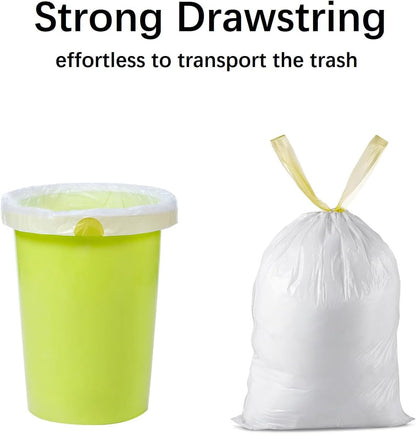 50L Drawstring Bin Bags – Strong HDPE Tie Handle Waste Liners, 20 Pack (62×78cm)