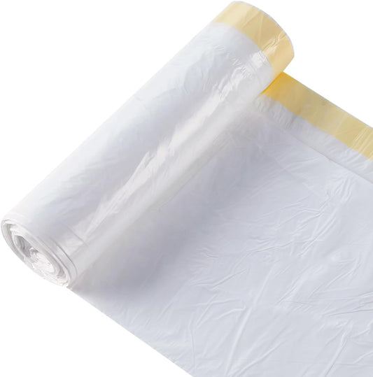 50L Drawstring Bin Bags – Strong HDPE Tie Handle Waste Liners, 20 Pack (62×78cm)